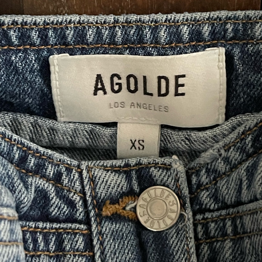 Agolde Lola Denim Bustier View 5